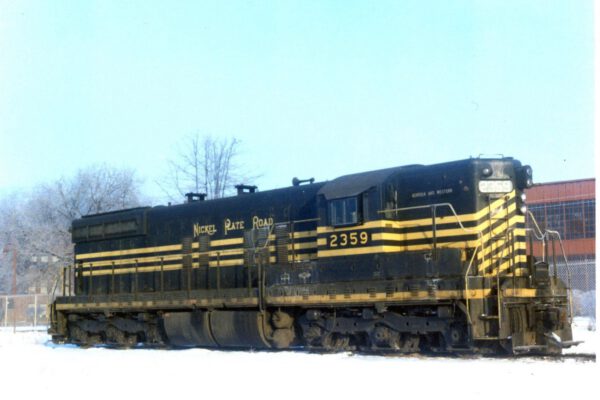 Renumbered for the Norfolk & Western, 358 nevertheless maintains its iconic stripes.