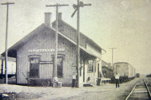 Pleasant Lake station in the early 1900s