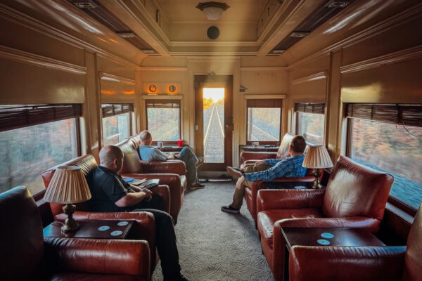 Private train ride New York City Chicago Pullman car rental